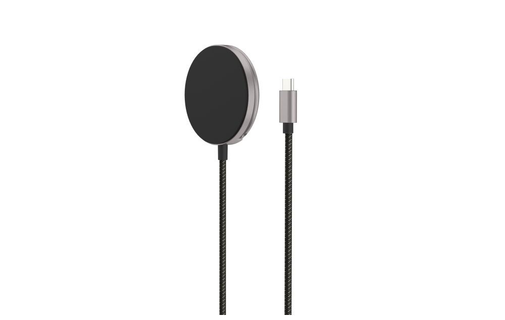 FIXED MagPad Qi2 vezeték nélküli töltő, MagSafe támogatás szürke