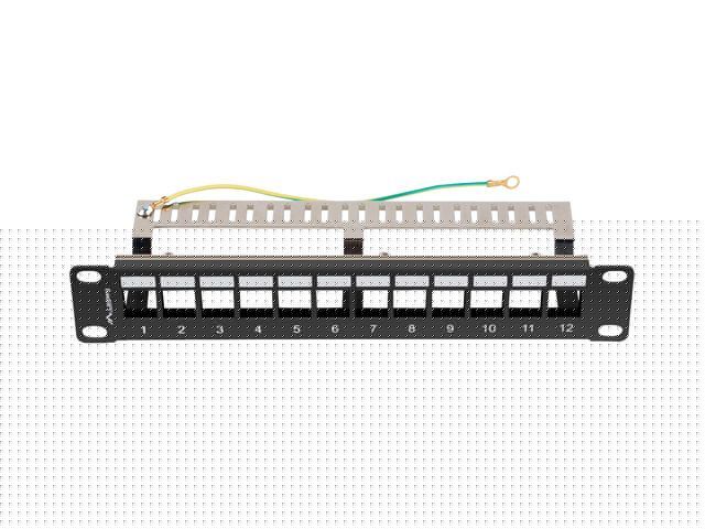Lanberg 12-port Patch Panel 1U Black