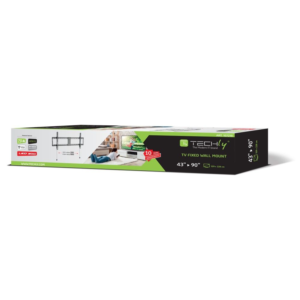 TECHLY  Fixed Wall Mount Bracket LED TV LCD 43-90