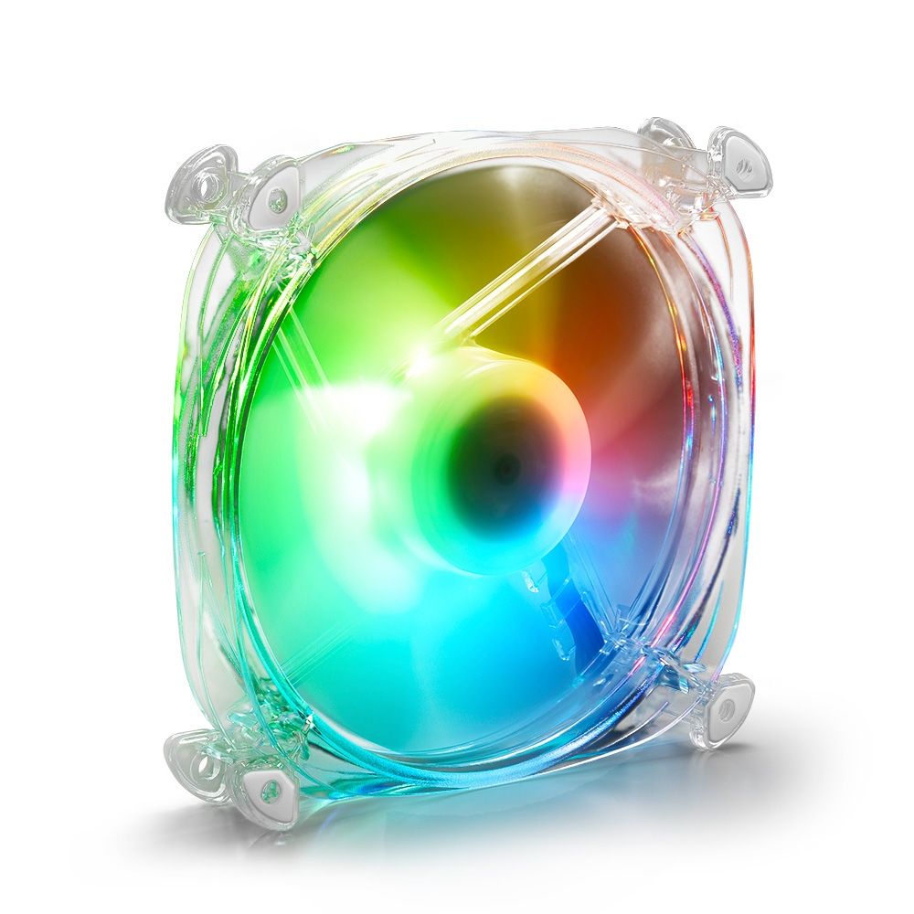Sharkoon Shark Disc PWM 12cm RGB Transparent