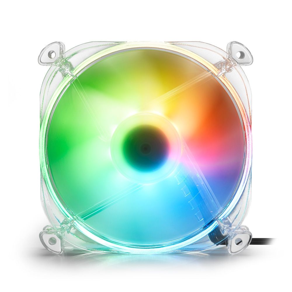 Sharkoon Shark Disc PWM 12cm RGB Transparent