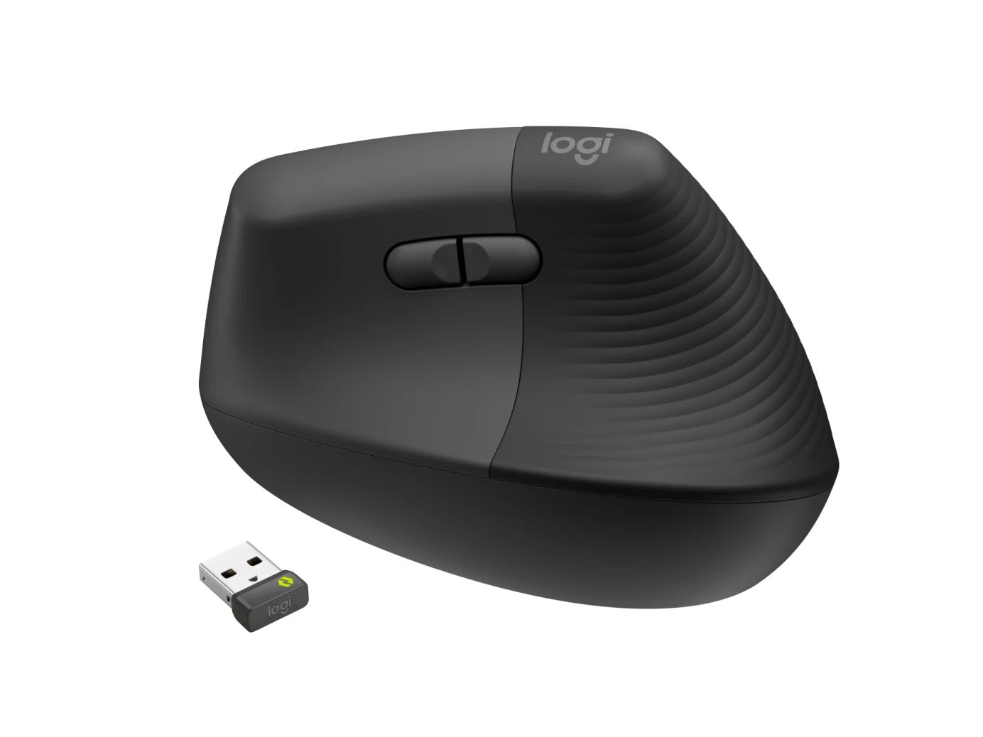 Logitech Lift for Business Vertical Ergonomic Bluetooth Mouse Graphite Grey