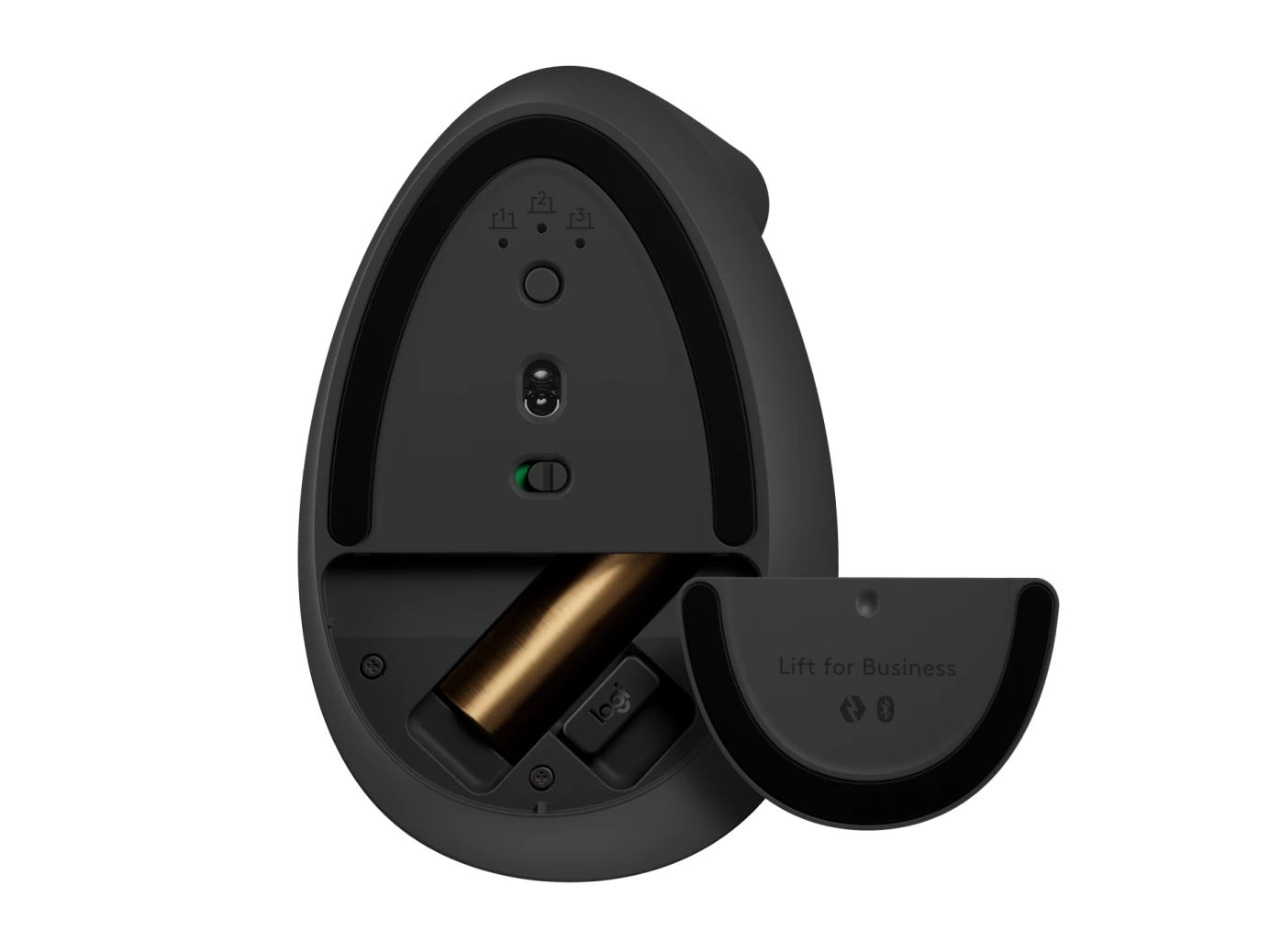 Logitech Lift for Business Vertical Ergonomic Bluetooth Mouse Graphite Grey