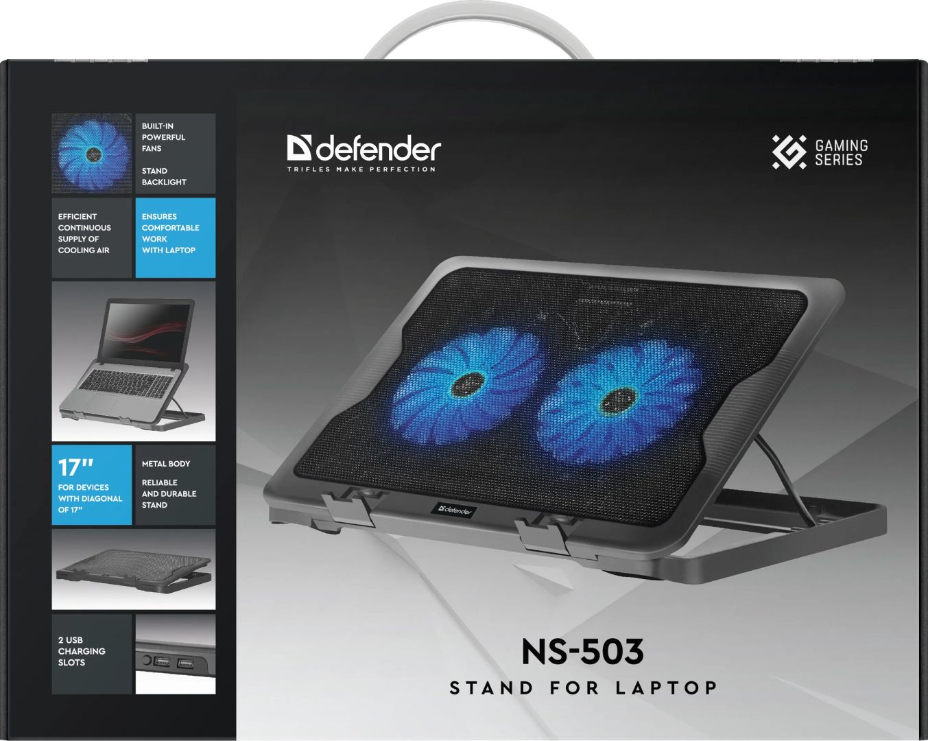 Defender NS-503 Notebook Hűtő Black