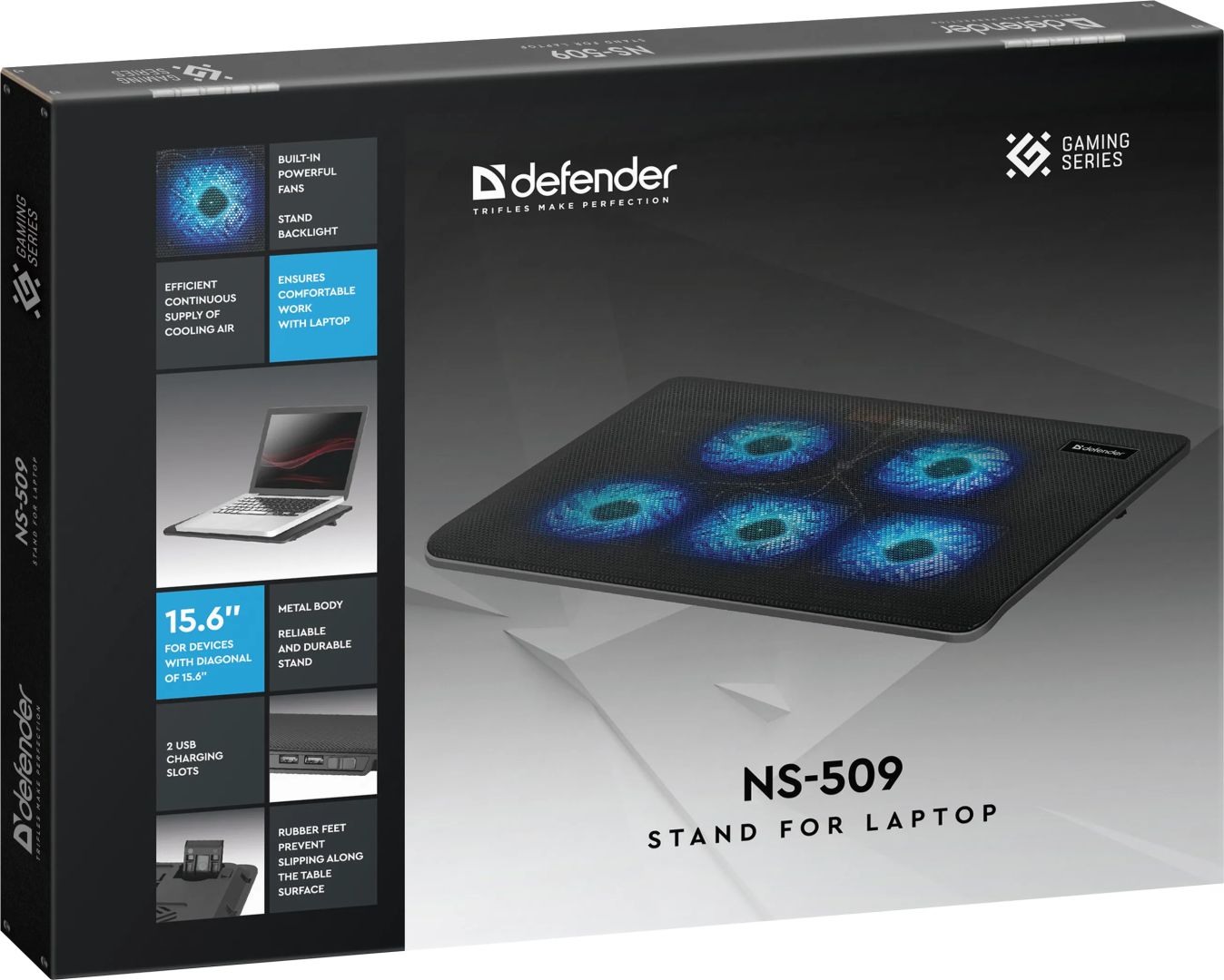 Defender NS-509 Notebook Hűtő Black