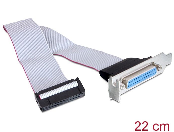 DeLock Low Profile Slot Bracket > 1 x Parallel