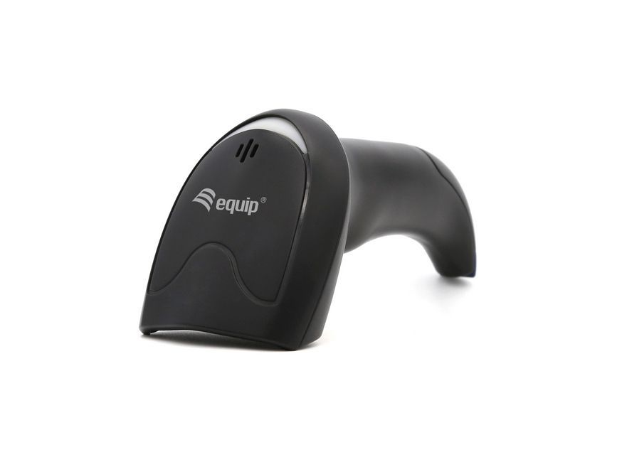 EQuip USB 1D Laser Barcode Scanner with Stand Vonalkódolvasó Black