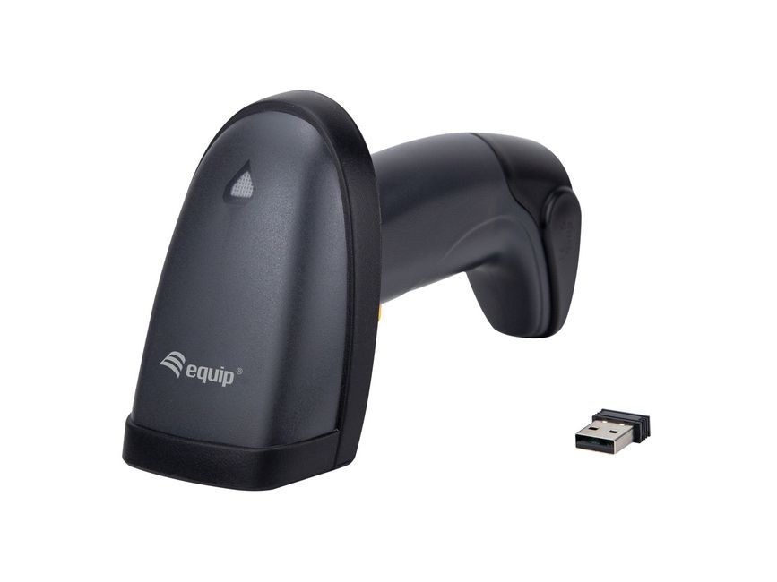 EQuip Wireless 2D Barcode Scanner with Stand Vonalkódolvasó Black