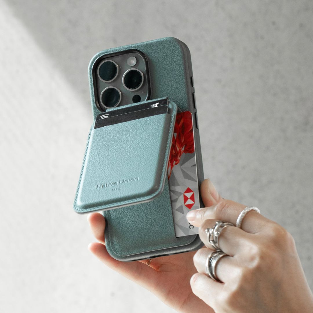 Native Union Active Wallet Stand Slate Green