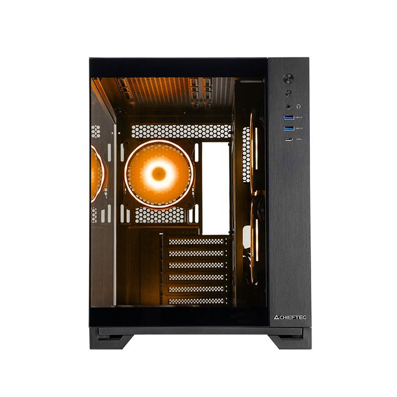 Chieftec Visio Tempered Glass Black