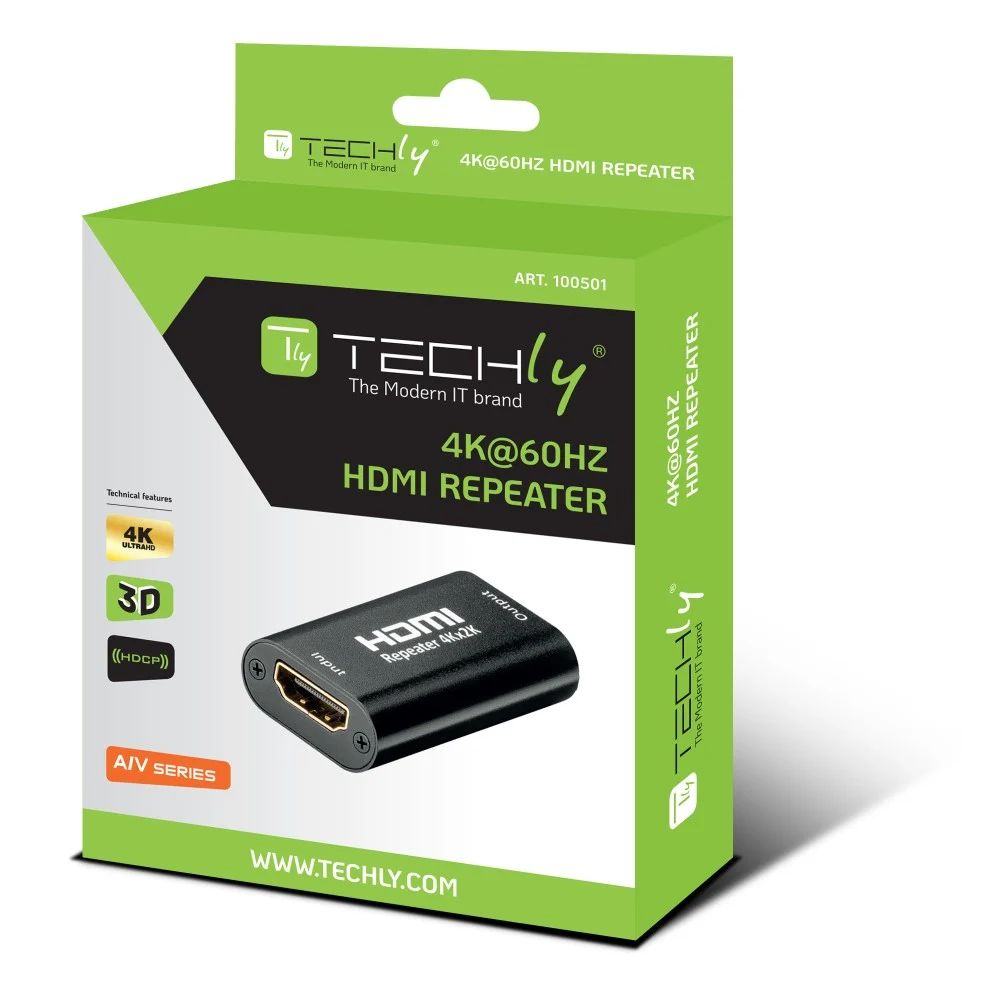 TECHLY  IDATA HDMI2-RIP4KT HDMI 2.0 4K Repeater