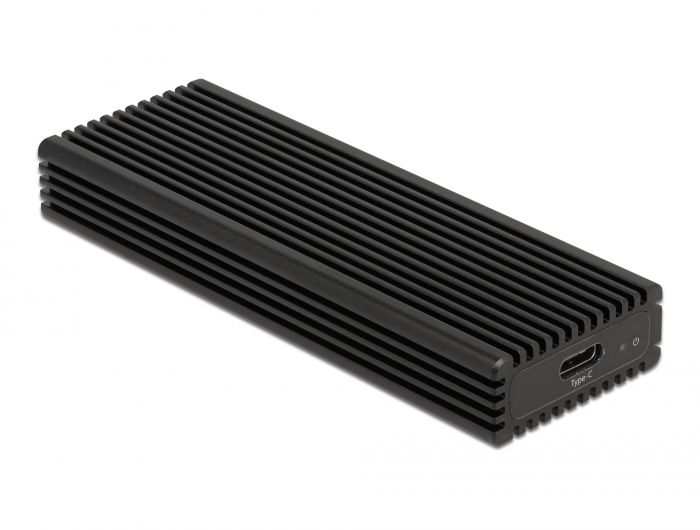 DeLock External USB Type-C Combo Enclosure for M.2 NVMe PCIe or SATA SSD