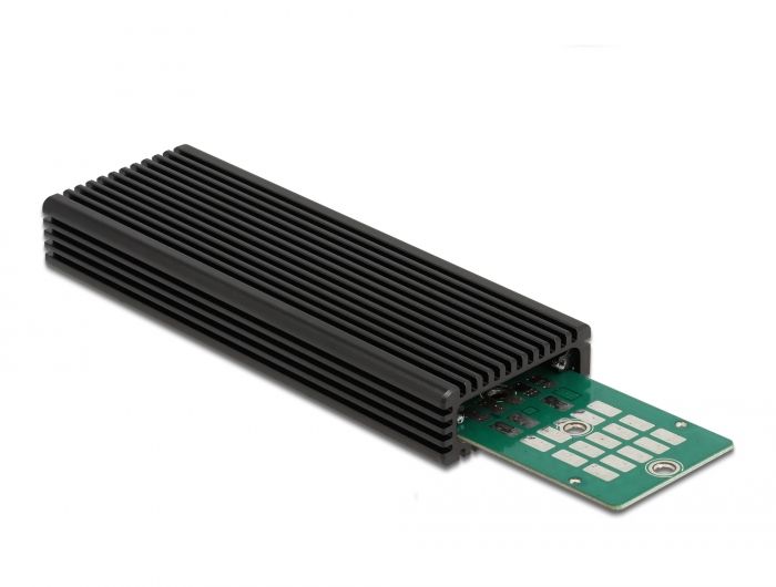 DeLock External USB Type-C Combo Enclosure for M.2 NVMe PCIe or SATA SSD