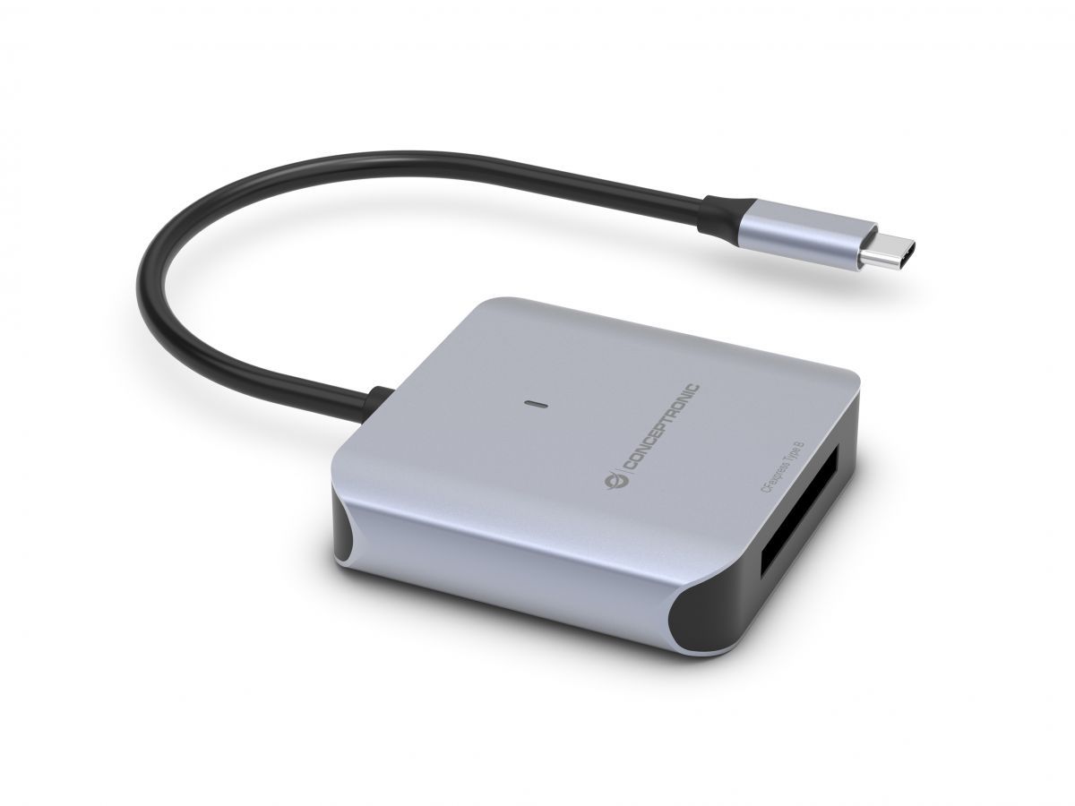 Conceptronic  BIAN08G CFexpress 2.0 Type B Card Reader USB 3.2 Gen 2 Grey