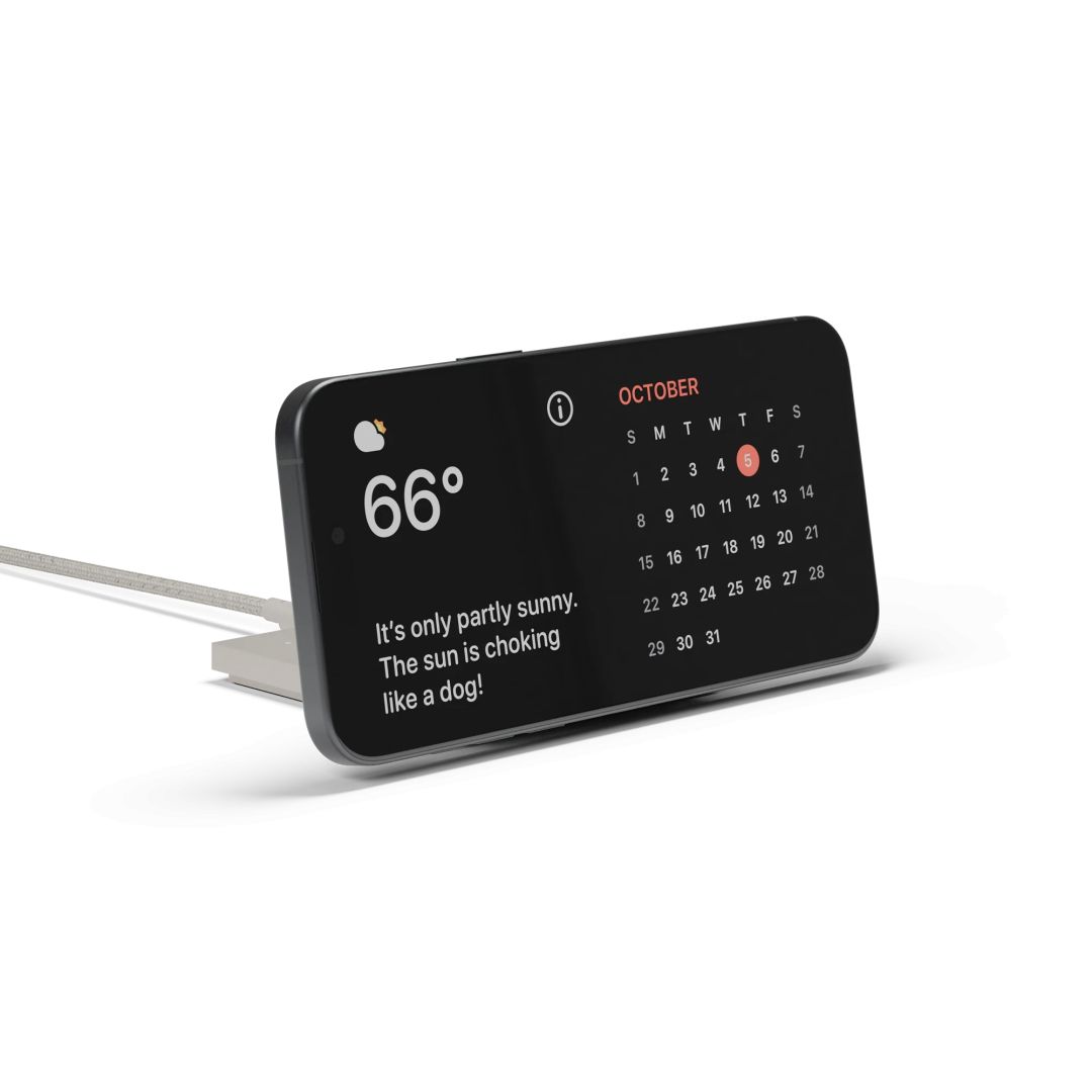 Native Union Rise Solo Qi2 wireless charger Sandstone