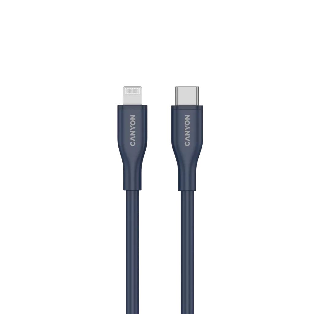 Canyon CNS-CLNM60SC10DB USB-C to Lightning 60W cable 1m Dark Blue