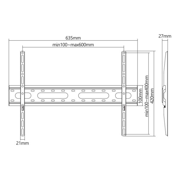 SBOX PLB-2546F-2 Wall Mount 37