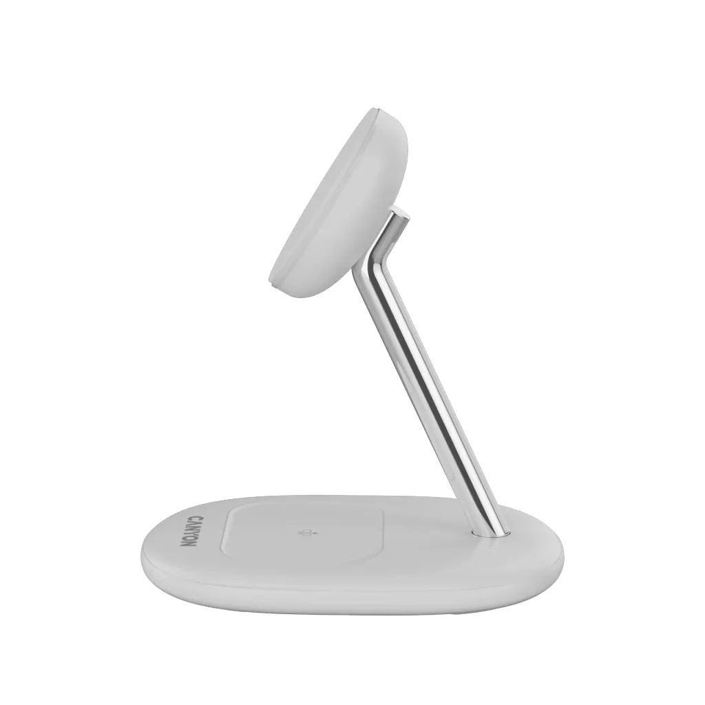 Canyon WCS-205 2-in-1 Wireless Charging Stand On Power 205 White