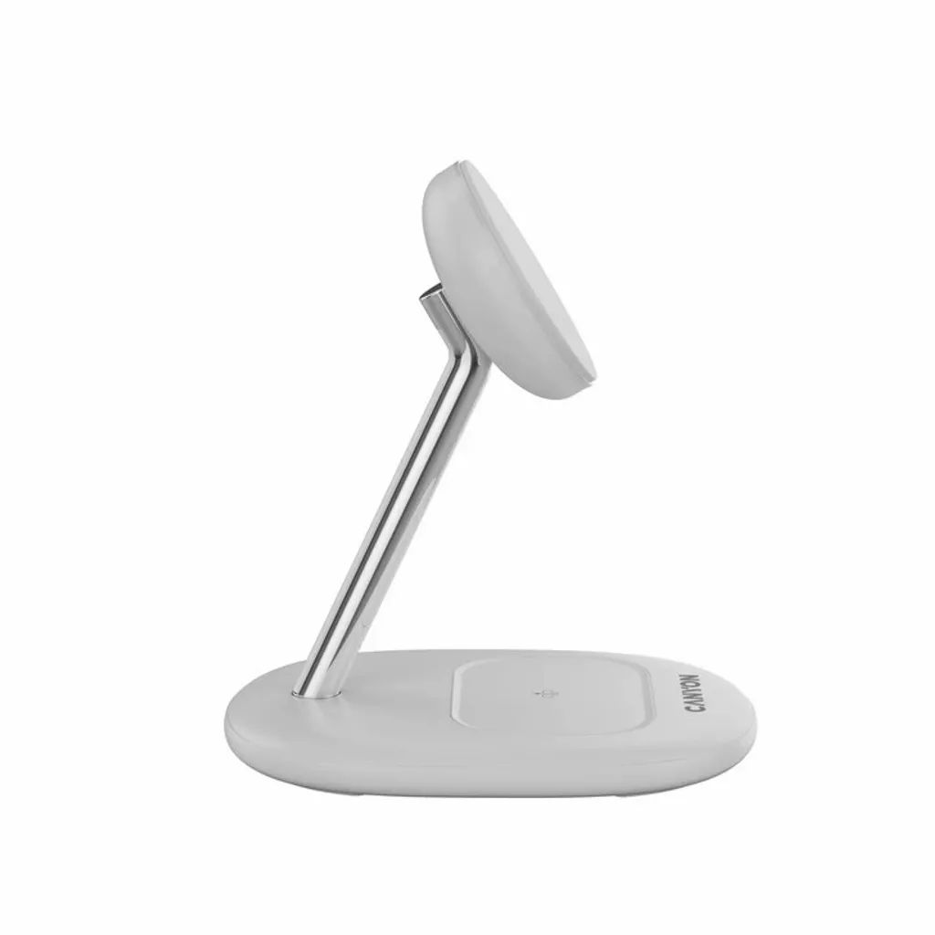Canyon WCS-205 2-in-1 Wireless Charging Stand On Power 205 White