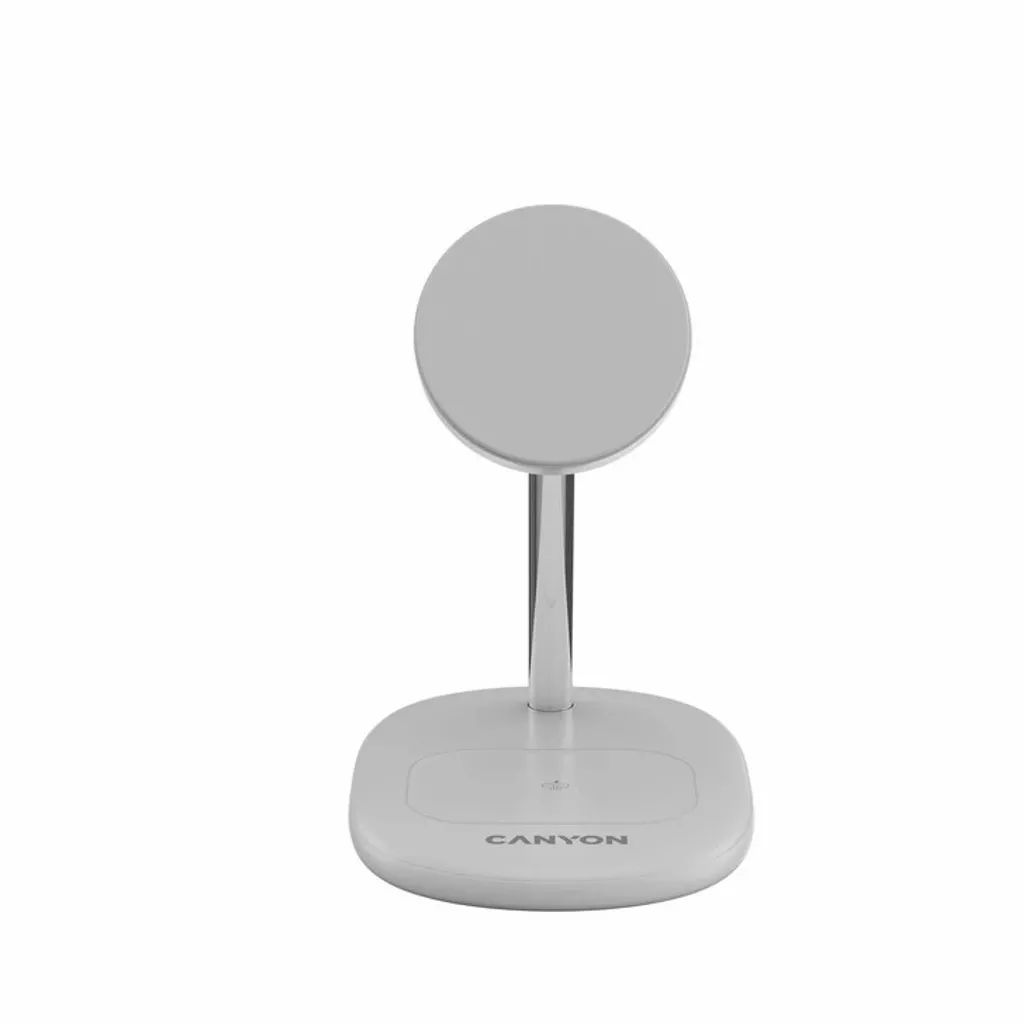 Canyon WCS-205 2-in-1 Wireless Charging Stand On Power 205 White