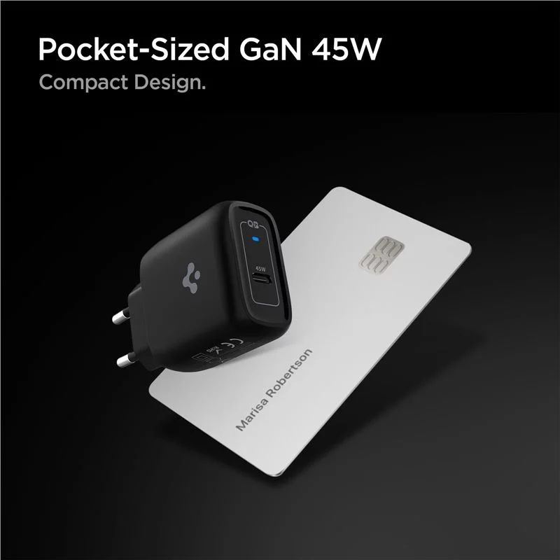 Spigen ArcStation Pro 45W Wall Charger GaN / 1-Port Black