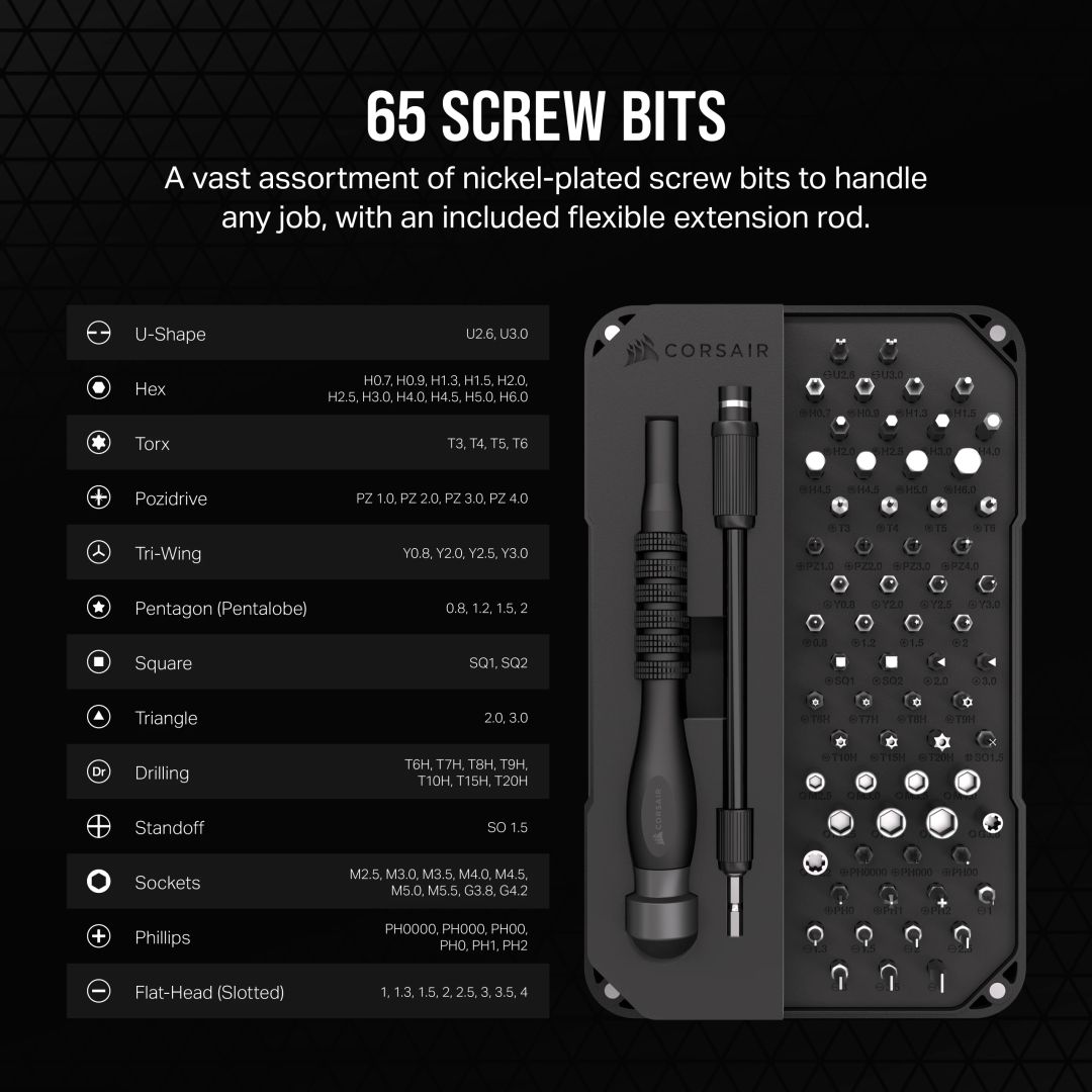 Corsair PC Diy Precision Toolkit Black