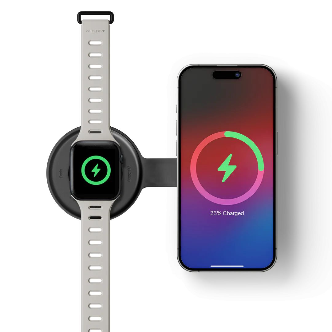 Native Union Voyage 2-in-1 Qi2 wireless charger Black