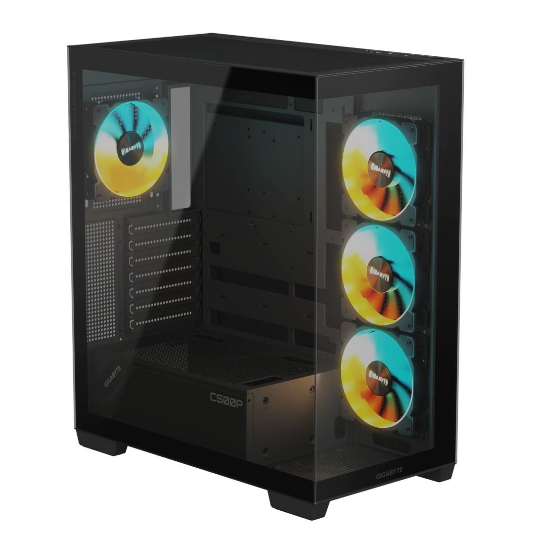 Gigabyte C500 Panoramic Stealth Tempered Glass Black