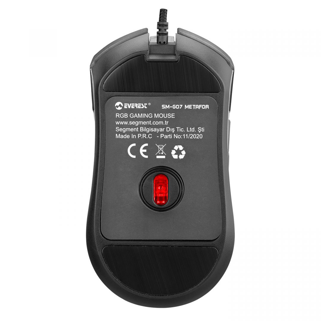 Everest SM-G07 METAFOR RGB Gaming Optical Mouse Black