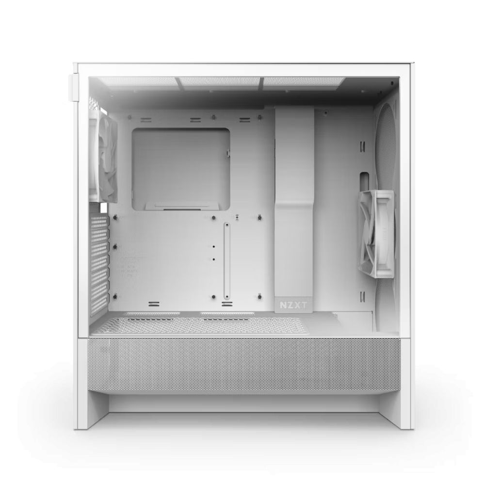 NZXT H5 Flow (2024) Tempered Glass White