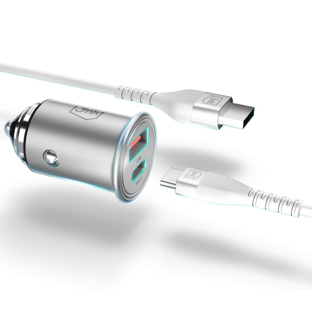 3mk Hyper Car Charger 30W Grey