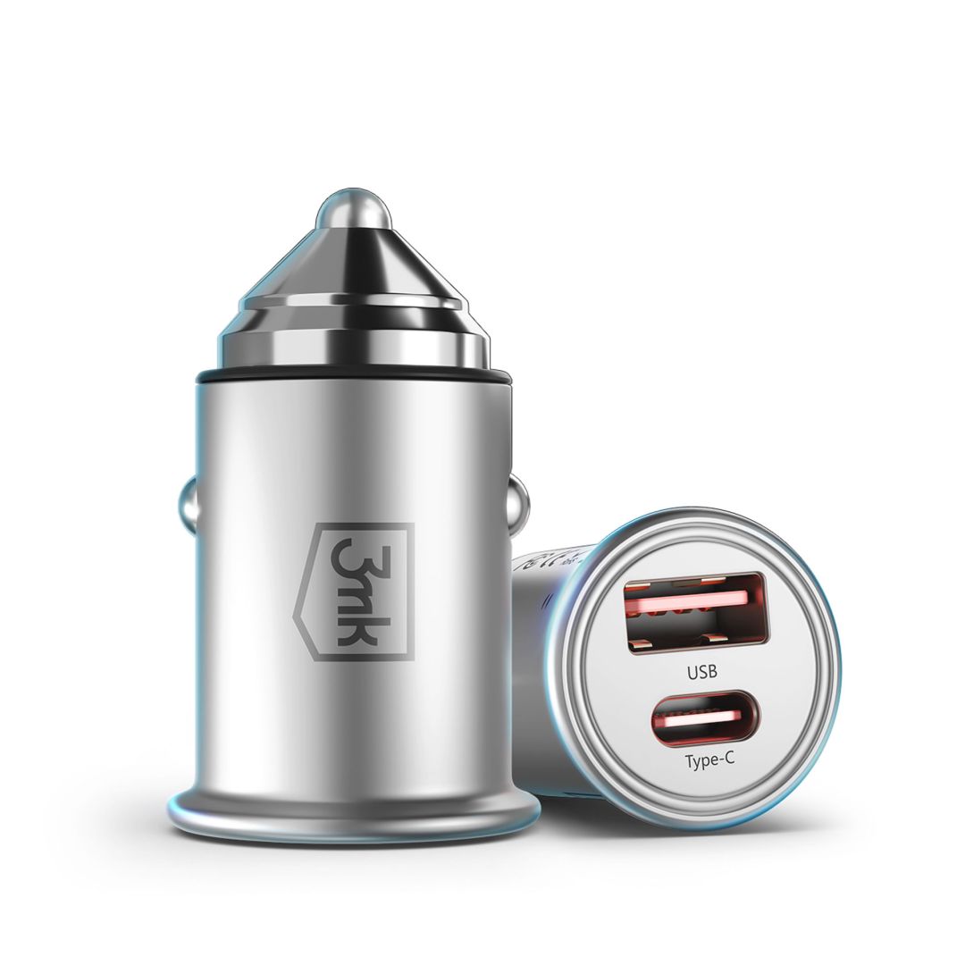 3mk Hyper Car Charger 30W Grey