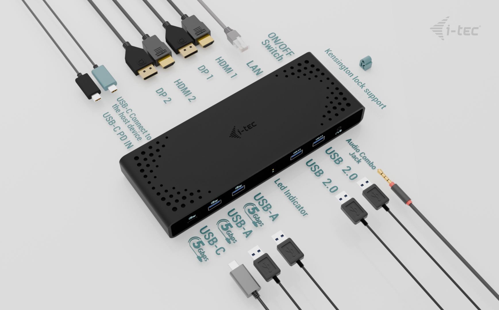 I-TEC Universal Dual 4K Display Docking Station