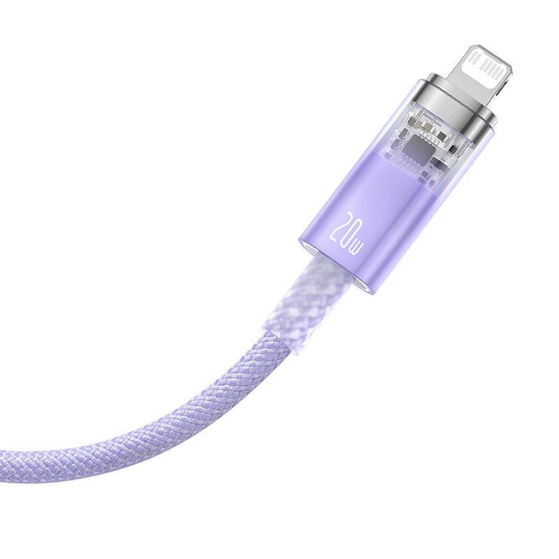 Baseus Explorer USB-C-Lightning Cable 20W 1m Purple