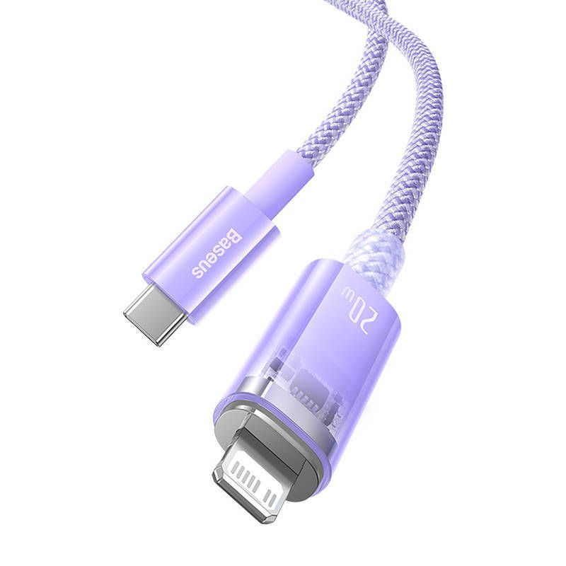 Baseus Explorer USB-C-Lightning Cable 20W 1m Purple