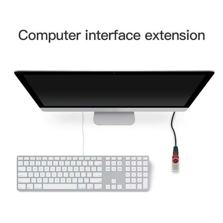 Vention USB-A 2.0/M to USB-A 2.0/F cable 0,5m Black