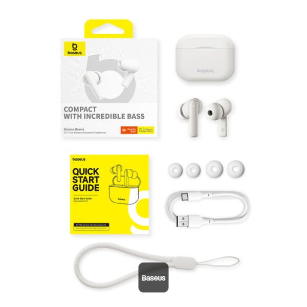 Baseus Bowie E17 Bluetooth Headset White