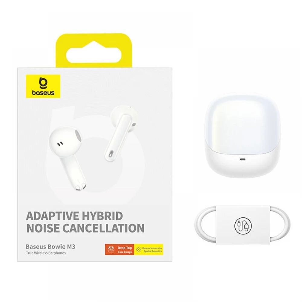 Baseus Bowie M3 Bluetooth Headset White
