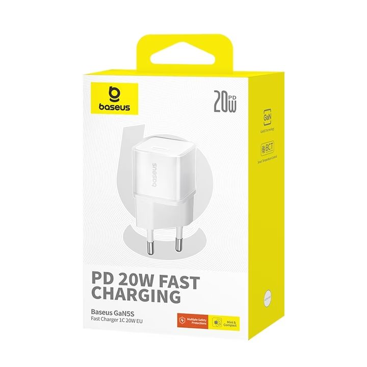 Baseus GAN5S Wall Charger White