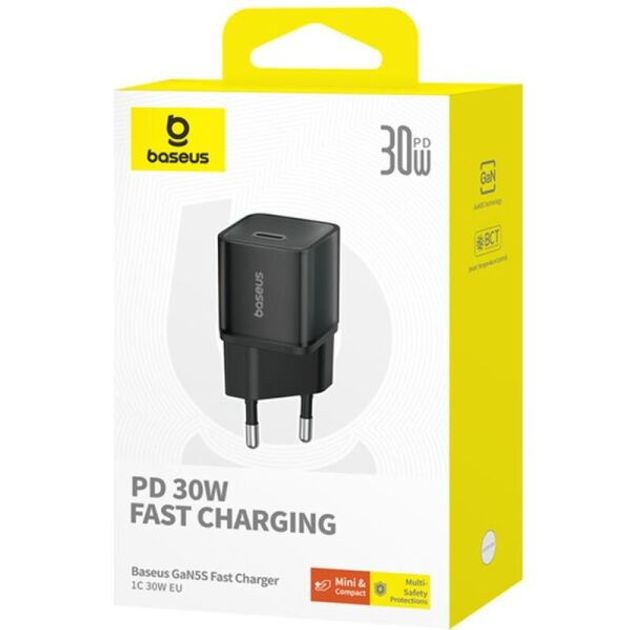 Baseus GAN5S Wall Charger Black