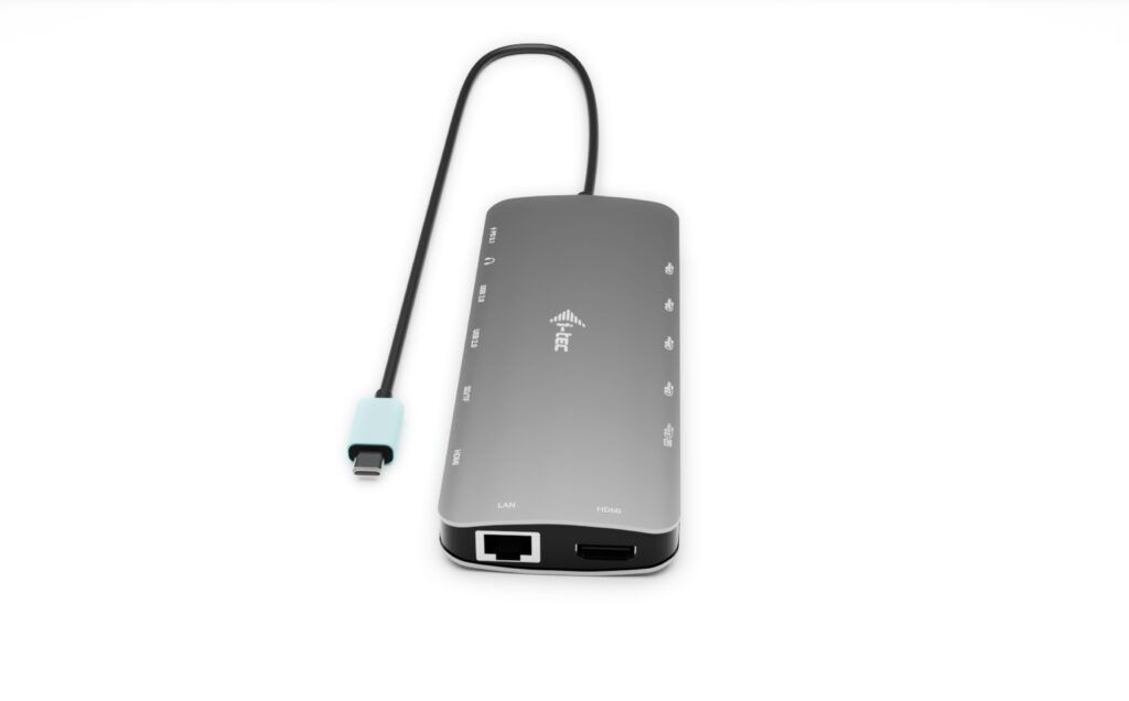 I-TEC USB-C Metal Nano 3x Display Dock, 2x HDMI 1x USB-C video + Power Delivery 140W
