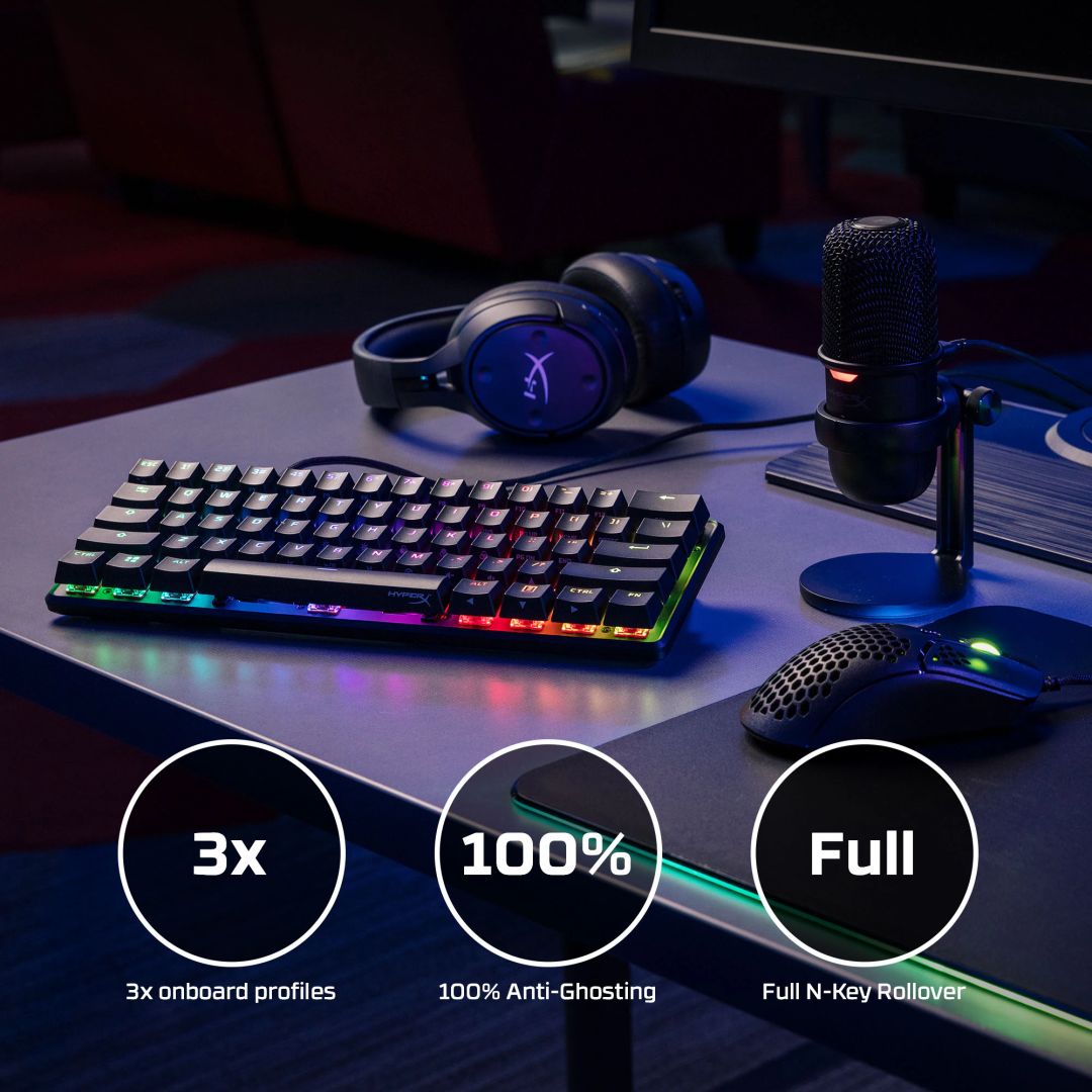 HP HyperX Alloy Origins 60 Mechanical Gaming Keyboard Black US