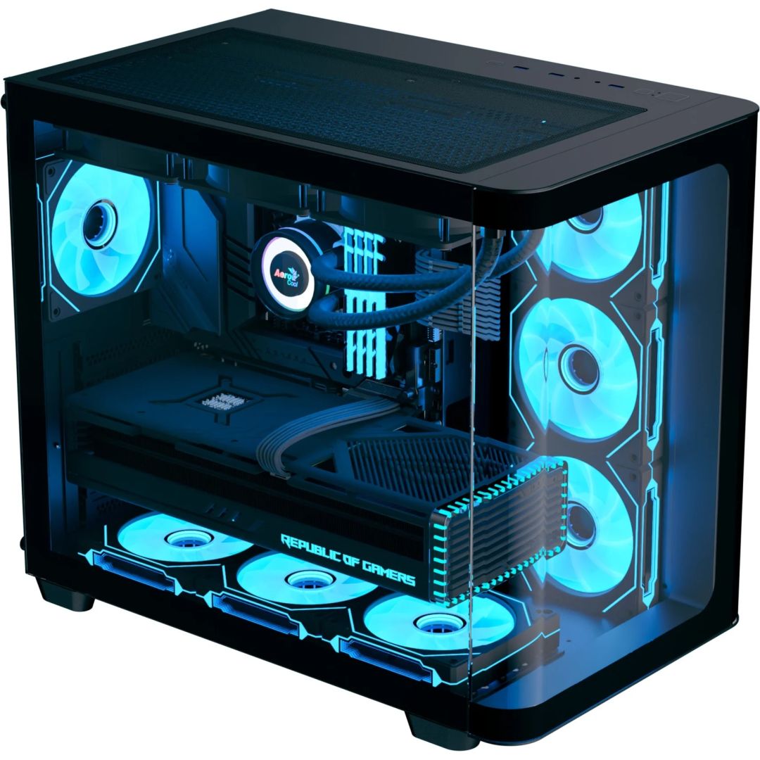 Aerocool P500C Tempered Glass Black