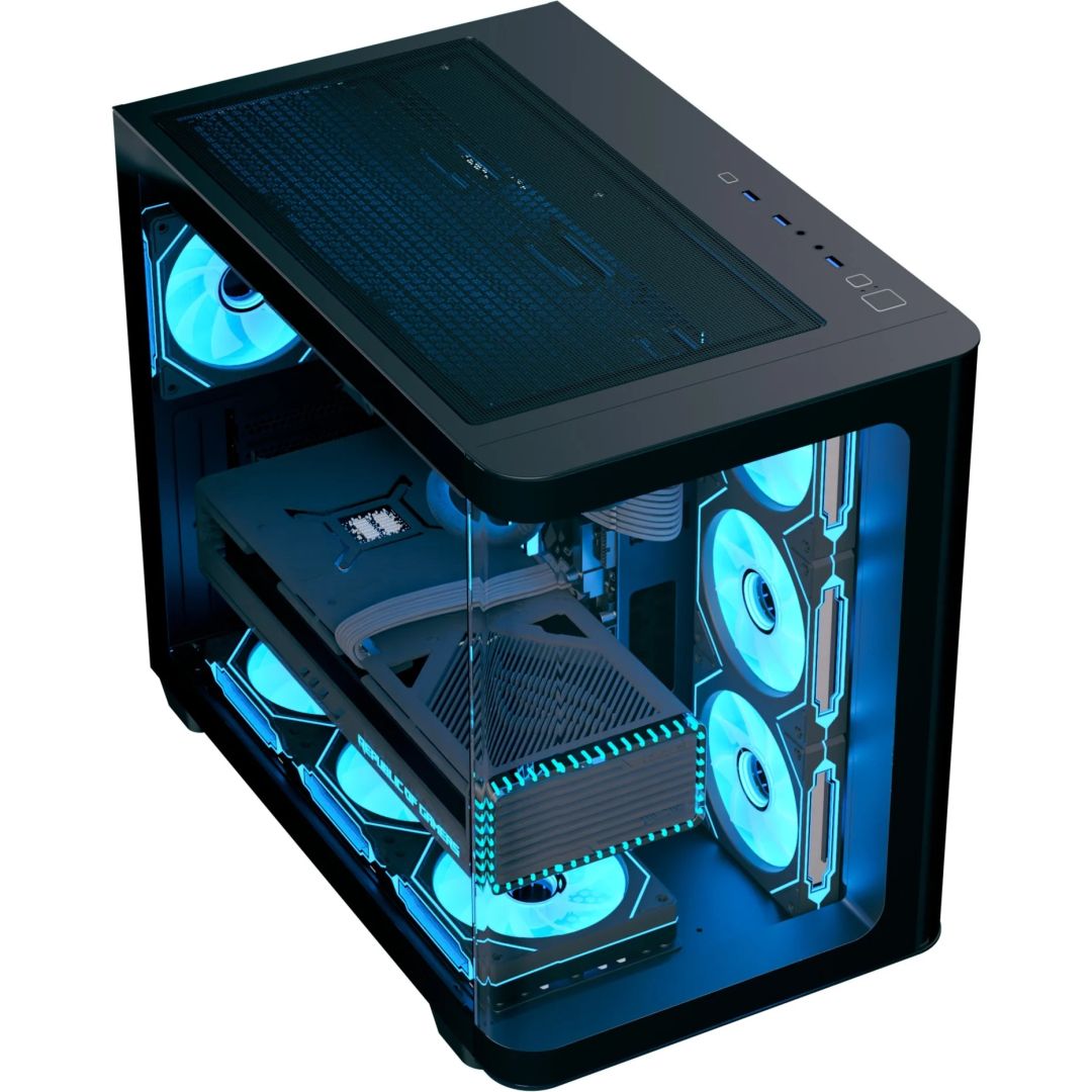 Aerocool P500C Tempered Glass Black