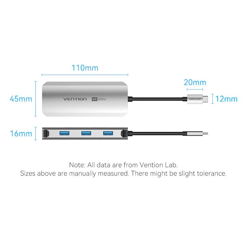 Vention 5-in-1 USB-C Docking Station