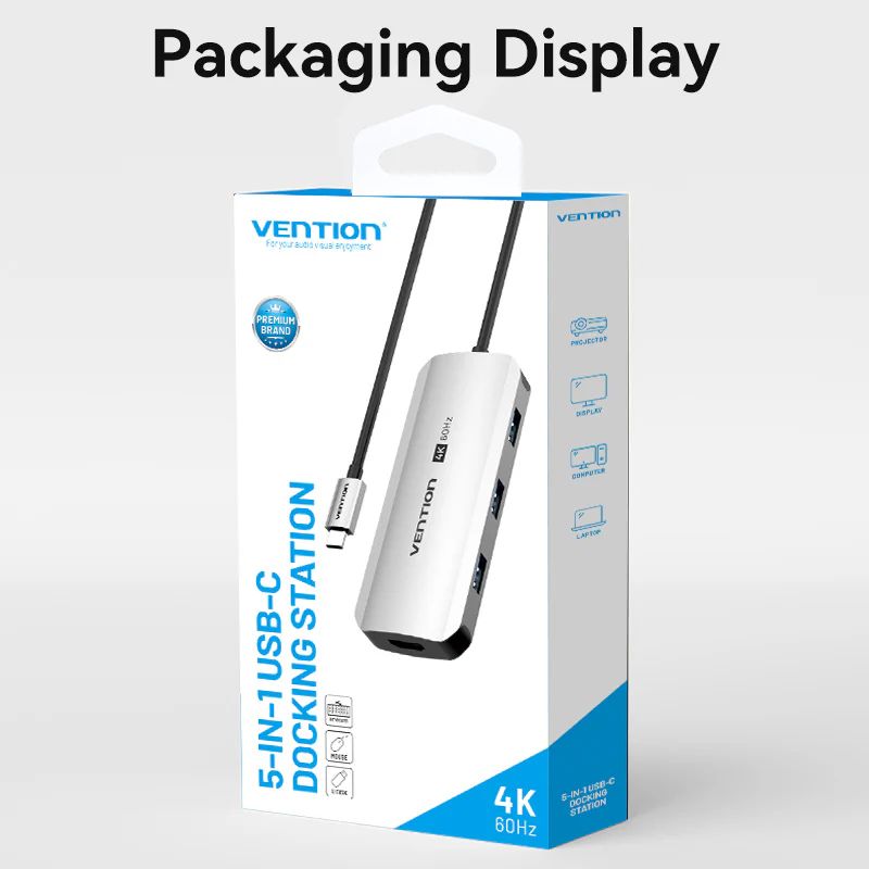 Vention 5-in-1 USB-C Docking Station