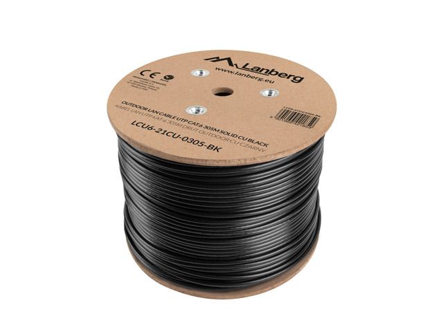 Lanberg CAT.6a U/UTP Patch Cable 305m Black