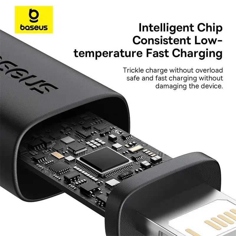 Baseus Dura Series 2.4A USB to Lightning Fast Charging cable 1m Black/Gold