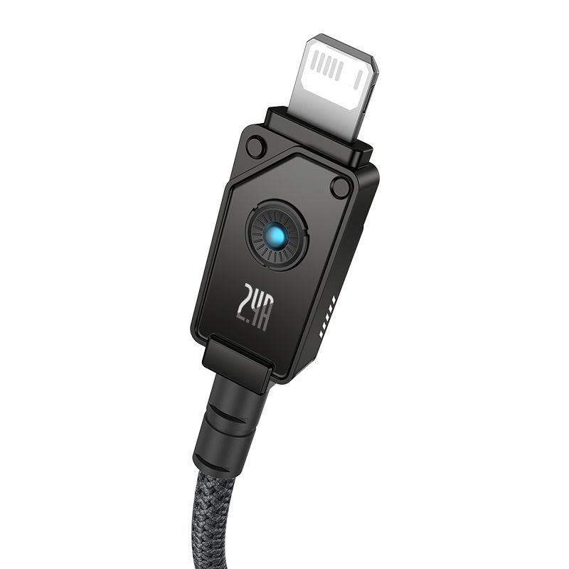 Baseus Unbreakable Series 2.4A USB to Lightning Fast Charging Data cable 2m Black