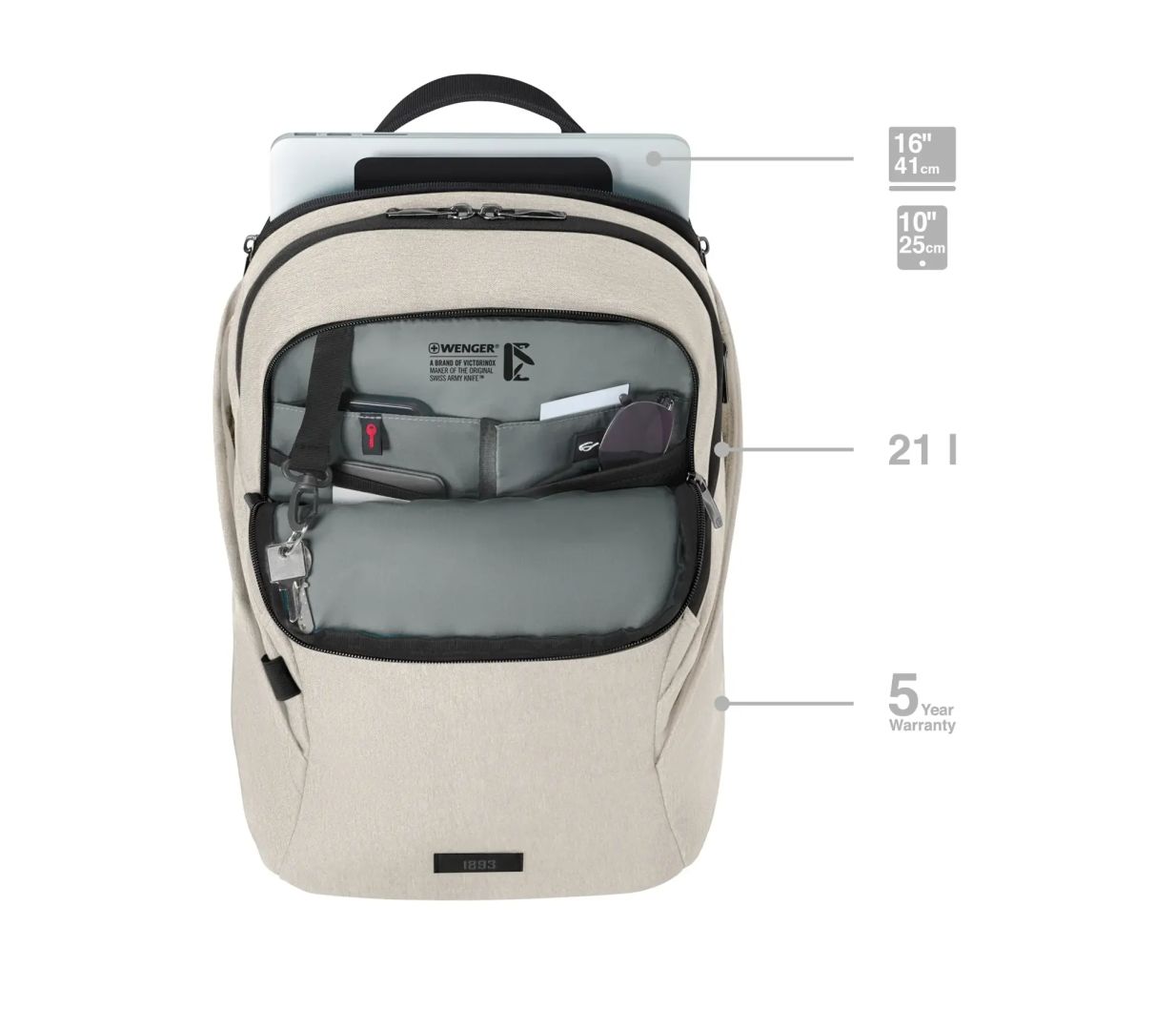 Wenger MX Light Laptop Backpack with Tablet Pocket 16